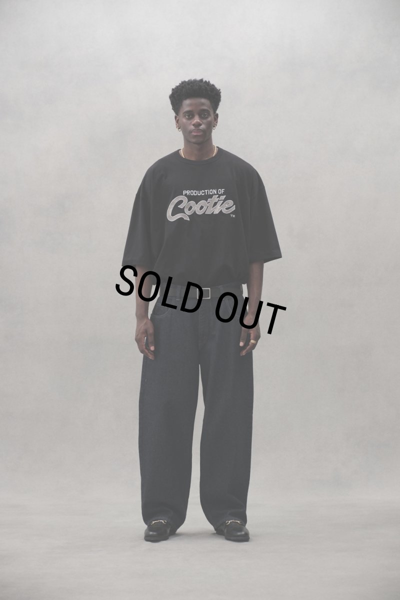 画像4: COOTIE PRODUCTIONS/Embroidery Oversized S/S Tee（PRODUCTION OF COOTIE）（Black）［オーバーサイズT-23秋冬］ (4)