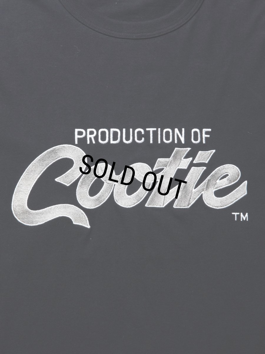 画像3: COOTIE PRODUCTIONS/Embroidery Oversized S/S Tee（PRODUCTION OF COOTIE）（Black）［オーバーサイズT-23秋冬］ (3)