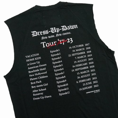 他の写真3: DAIRIKU/"The Dawn" No-Sleeve Tour Tee（Black） 【30%OFF】［ノースリーブツアーT-23秋冬］