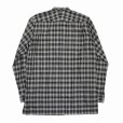 画像2: DAIRIKU/Ribbon Tie Check Shirt（Black）［リボンタイチェックシャツ-23秋冬］ (2)