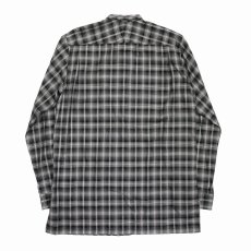 画像2: DAIRIKU/Ribbon Tie Check Shirt（Black）［リボンタイチェックシャツ-23秋冬］ (2)