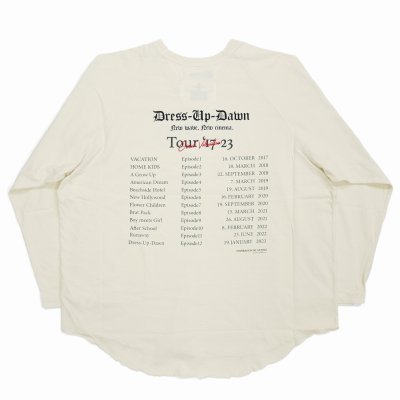 画像2: DAIRIKU/"The Dawn" Big Raglan Tour Tee（White）［ビッグラグランツアーT-23秋冬］