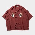 画像1: TIGHTBOOTH/PELICAN ALOHA（Burgundy） 【30%OFF】［ペリカンアロハ-23夏］ (1)