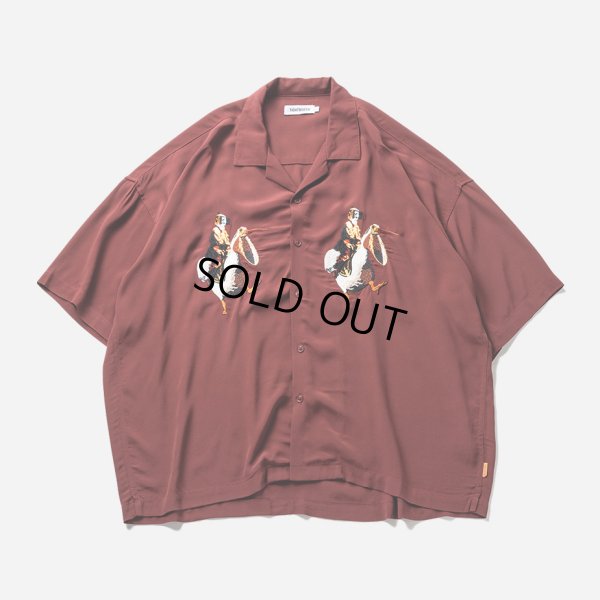 画像1: TIGHTBOOTH/PELICAN ALOHA（Burgundy） 【40%OFF】［ペリカンアロハ-23夏］