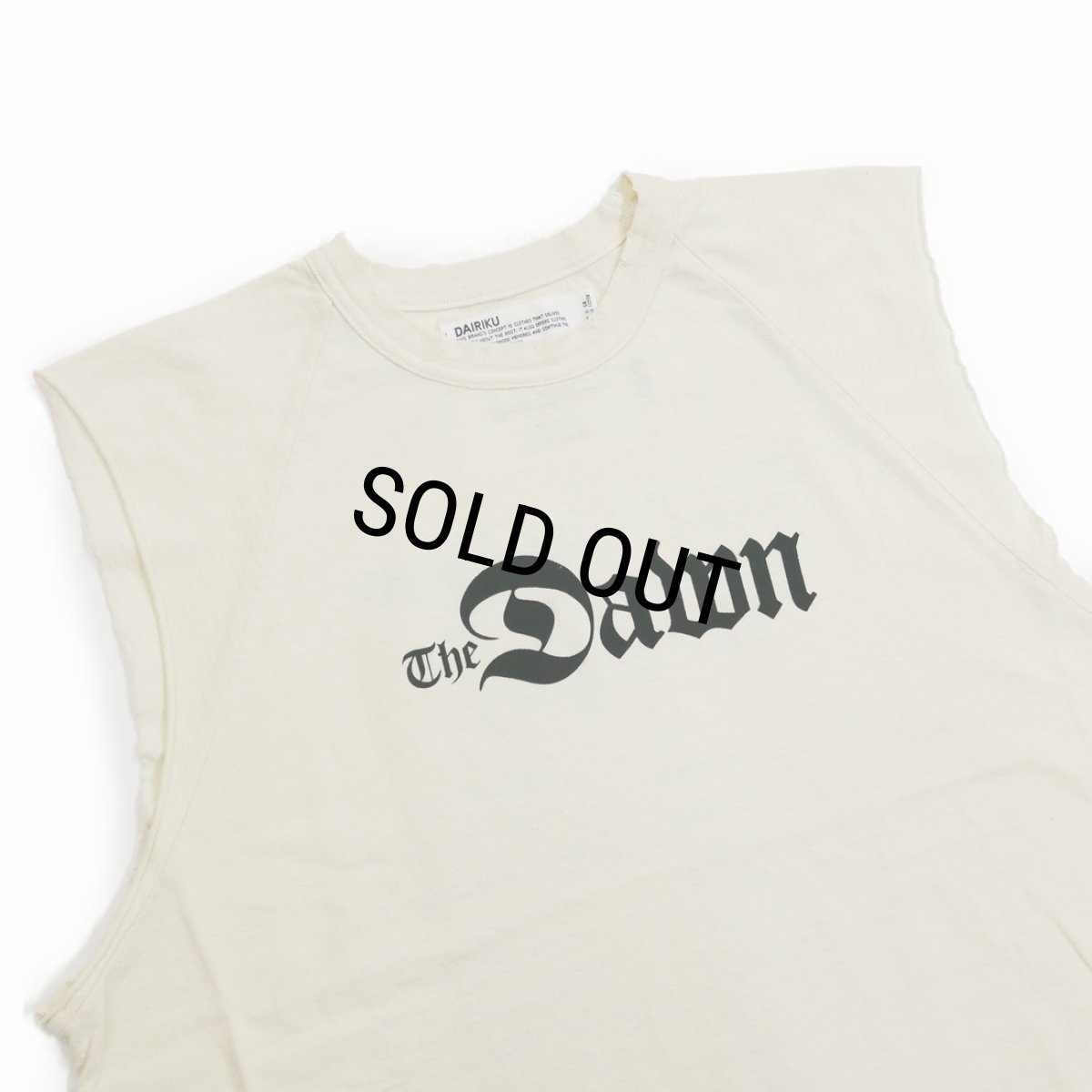 画像3: DAIRIKU/"The Dawn" No-Sleeve Tour Tee（White）［ノースリーブツアーT-23秋冬］ (3)
