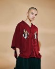 画像3: TIGHTBOOTH/PELICAN ALOHA（Burgundy） 【40%OFF】［ペリカンアロハ-23夏］ (3)