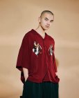 画像3: TIGHTBOOTH/PELICAN ALOHA（Burgundy） 【30%OFF】［ペリカンアロハ-23夏］ (3)