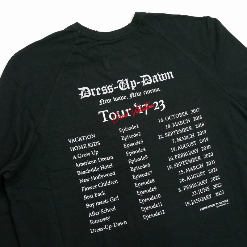 画像3: DAIRIKU/"The Dawn" Big Raglan Tour Tee（Black）［ビッグラグランツアーT-23秋冬］