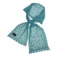 画像1: DAIRIKU/Lace Muffler（Aqua） 【30%OFF】［レースマフラー-23秋冬］ (1)