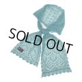 DAIRIKU/Lace Muffler（Aqua） 【40%OFF】［レースマフラー-23秋冬］