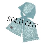 DAIRIKU/Lace Muffler（Aqua） 【40%OFF】［レースマフラー-23秋冬］