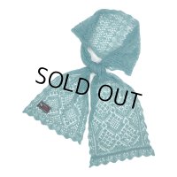 DAIRIKU/Lace Muffler（Aqua） 【40%OFF】［レースマフラー-23秋冬］