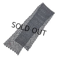DAIRIKU/Lace Muffler（Black） 【30%OFF】［レースマフラー-23秋冬］