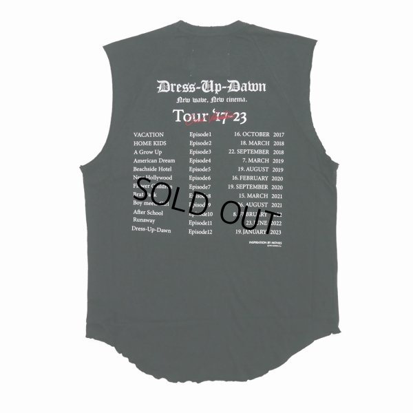 画像2: DAIRIKU/"The Dawn" No-Sleeve Tour Tee（Black） 【30%OFF】［ノースリーブツアーT-23秋冬］