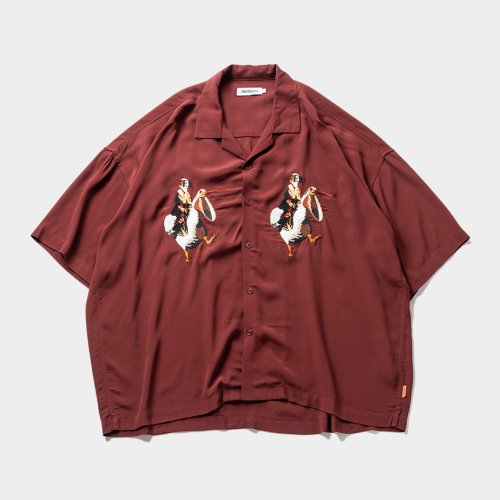 他の写真1: TIGHTBOOTH/PELICAN ALOHA（Burgundy） 【40%OFF】［ペリカンアロハ-23夏］