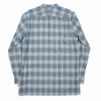 画像2: DAIRIKU/Ribbon Tie Check Shirt（Aqua） 【30%OFF】［リボンタイチェックシャツ-23秋冬］ (2)