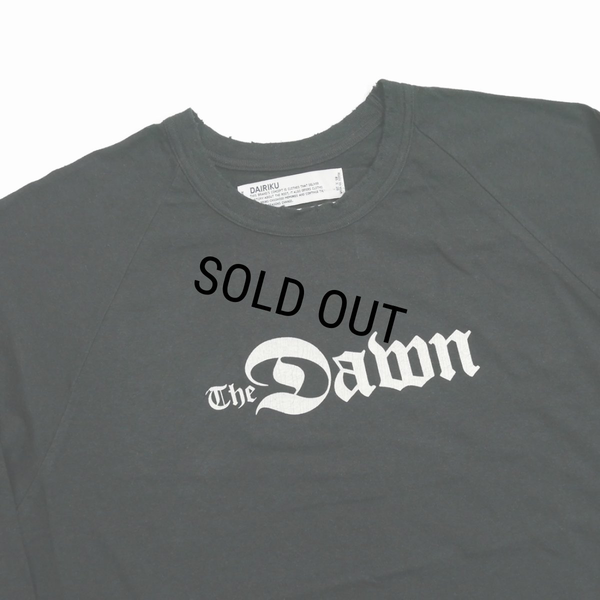 画像3: DAIRIKU/"The Dawn" Big Raglan Tour Tee（Black）［ビッグラグランツアーT-23秋冬］ (3)