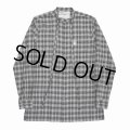 DAIRIKU/Ribbon Tie Check Shirt（Black）［リボンタイチェックシャツ-23秋冬］