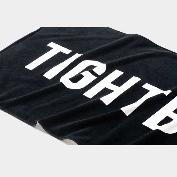 画像2: TIGHTBOOTH/LOGO BEACH TOWEL（Black）［ビーチタオル-23夏］
