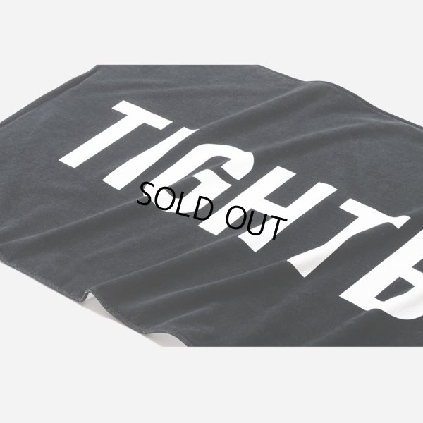 画像2: TIGHTBOOTH/LOGO BEACH TOWEL（Black） 【20%OFF】［ビーチタオル-23夏］