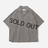 TIGHTBOOTH/RHOMBUS SHIRT（Black）［オープンカラーシャツ-23夏］