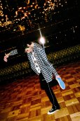 画像7: DAIRIKU/Ribbon Tie Check Shirt（Aqua） 【30%OFF】［リボンタイチェックシャツ-23秋冬］