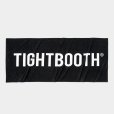 画像1: TIGHTBOOTH/LOGO BEACH TOWEL（Black）［ビーチタオル-23夏］ (1)