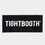 TIGHTBOOTH/LOGO BEACH TOWEL（Black） 【20%OFF】［ビーチタオル-23夏］