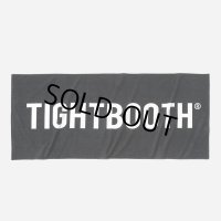 TIGHTBOOTH/LOGO BEACH TOWEL（Black） 【20%OFF】［ビーチタオル-23夏］