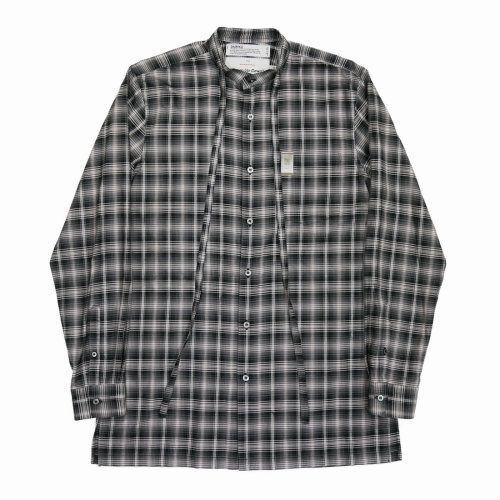 他の写真1: DAIRIKU/Ribbon Tie Check Shirt（Black）［リボンタイチェックシャツ-23秋冬］