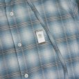 画像4: DAIRIKU/Ribbon Tie Check Shirt（Aqua） 【30%OFF】［リボンタイチェックシャツ-23秋冬］