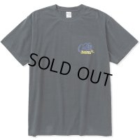 CALEE/Stretch CALEE logo t-shirt -Naturally paint design-（Charcoal）［プリントT-23春夏］
