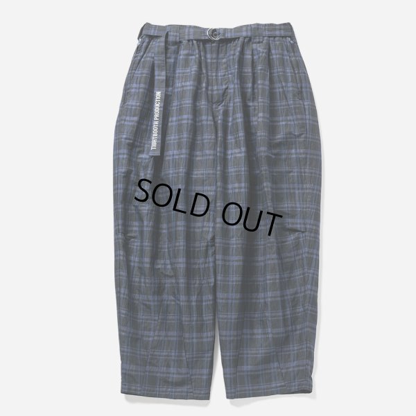 画像1: TIGHTBOOTH/FURROW BALLOON PANTS（Blue Plaid）［ファロウバルーンパンツ-23夏］