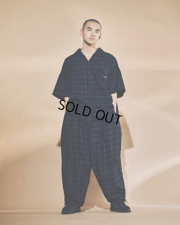 画像3: TIGHTBOOTH/FURROW BALLOON PANTS（Blue Plaid）［ファロウバルーンパンツ-23夏］