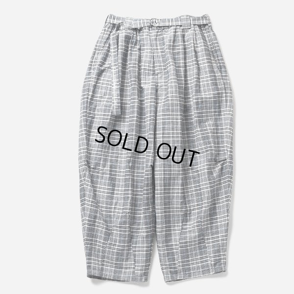 画像1: TIGHTBOOTH/FURROW BALLOON PANTS（White Plaid） 【30%OFF】［ファロウバルーンパンツ-23夏］