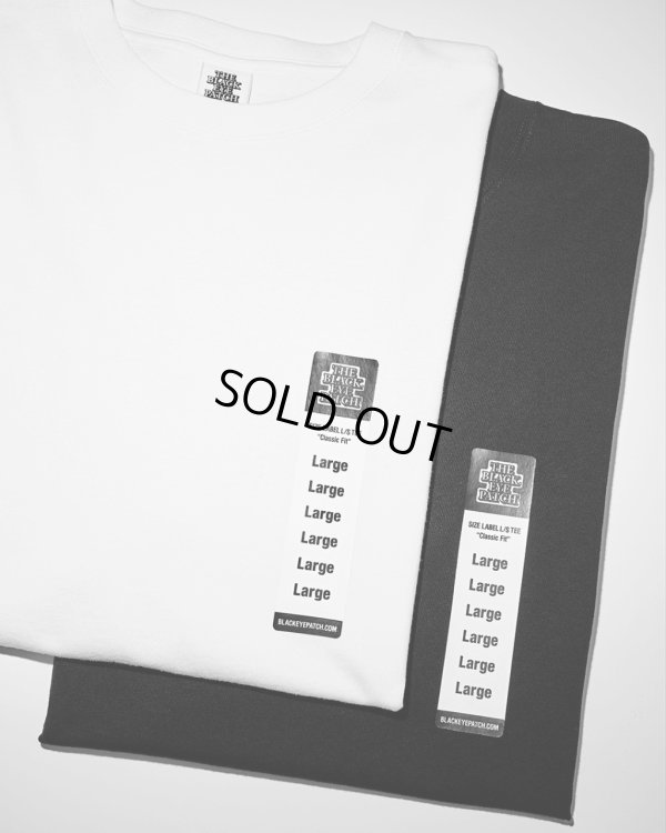 画像2: BlackEyePatch/SIZE LABEL TEE（HEATER GRAY）