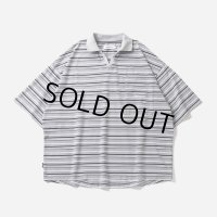 TIGHTBOOTH/BORDER OPEN POLO（Gray） 【40%OFF】［ボーダーオープンポロ-23夏］