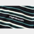 画像4: TIGHTBOOTH/BORDER OPEN POLO（Black） 【40%OFF】［ボーダーオープンポロ-23夏］