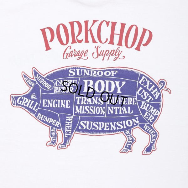 画像3: PORKCHOP/PORK BACK TEE（WHITE）［プリントT-23春夏］