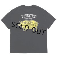 PORKCHOP/PORK BACK TEE（BLACK）［プリントT-23春夏］