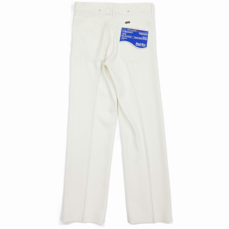 画像2: DAIRIKU/"Straight" Pressed Pants（White） 【30%OFF】［"ストレート"スタプレパンツ-23秋冬］
