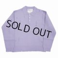【40%OFF】DAIRIKU/Fulling Damage Tite Polo Knit（Purple）［ダメージポロニット-23秋冬］