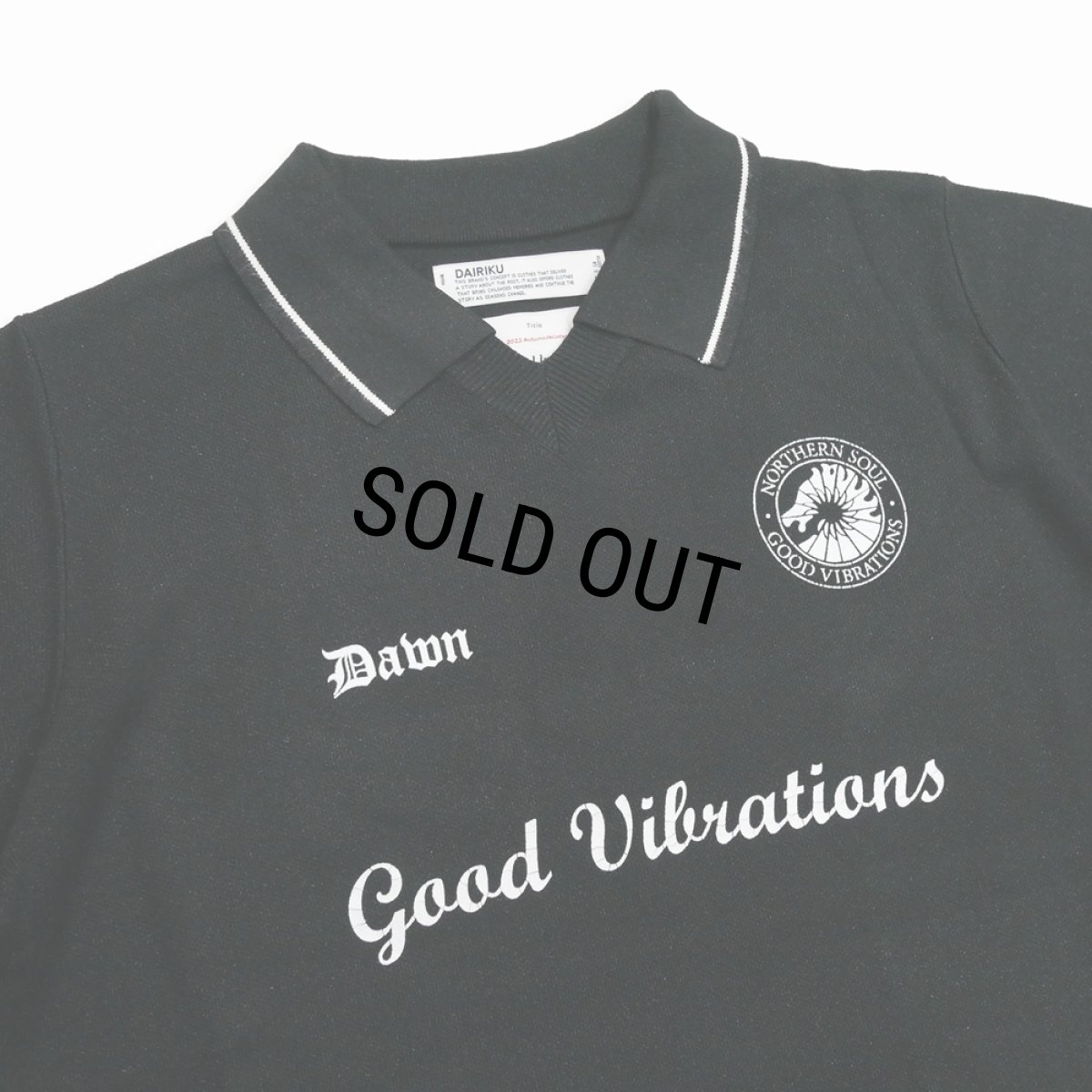 画像3: DAIRIKU/Lame Soccer Uniform Knit Pullover（Black）［ラメサッカーユニフォームニット-23秋冬］ (3)