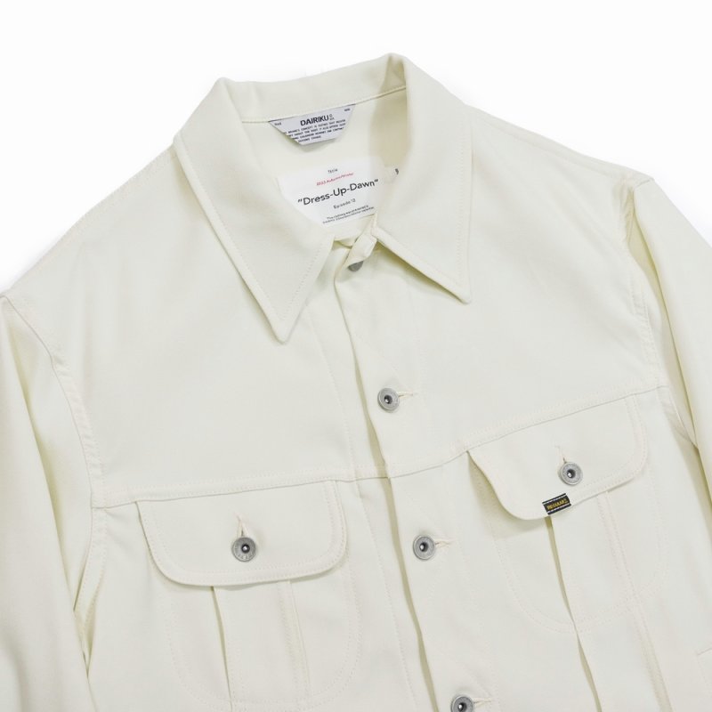 画像3: 【50%OFF】DAIRIKU/Polyester Jacket（White）［ポリエステルJKT-23秋冬］
