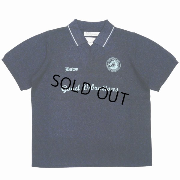 画像1: DAIRIKU/Lame Soccer Uniform Knit Pullover（Navy）［ラメサッカーユニフォームニット-23秋冬］