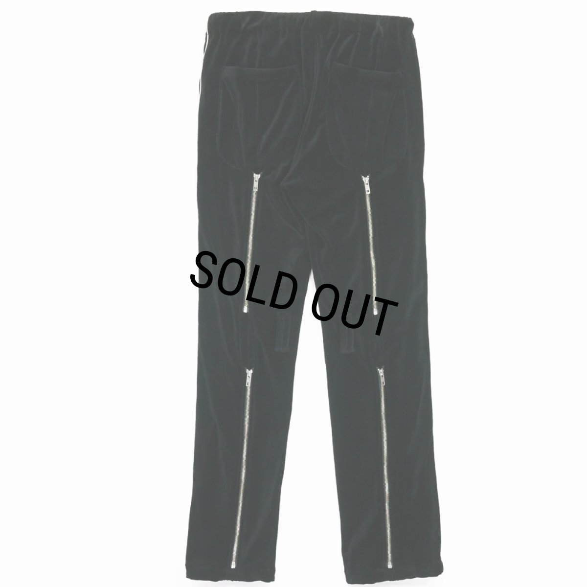 画像2: DAIRIKU/Velour Track Pants（Black） 【30%OFF】［ベロアトラックパンツ-23秋冬］ (2)