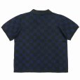 画像2: DAIRIKU/Lame Soccer Uniform Knit Pullover（Navy Check）［ラメサッカーユニフォームニット-23秋冬］ (2)