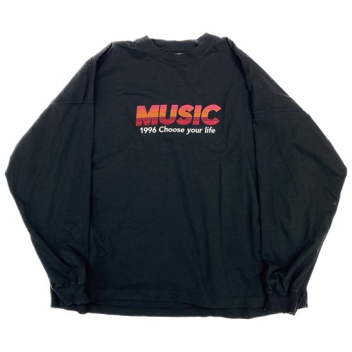 他の写真1: DAIRIKU/"MUSIC" Tee（Black）［刺繍長袖T-23秋冬］