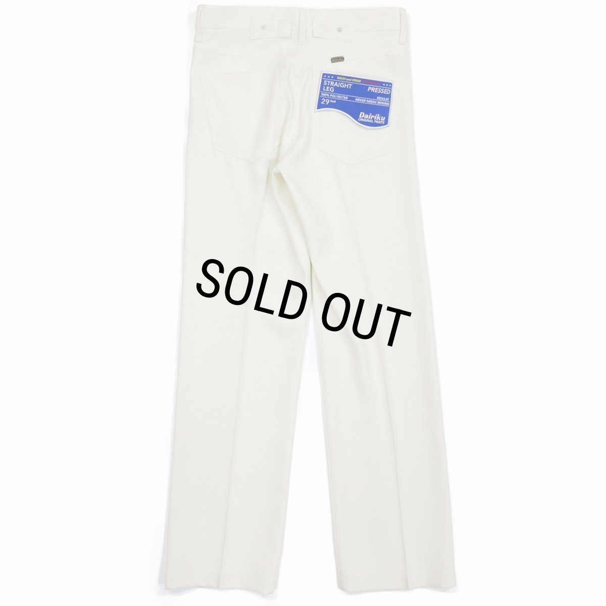 画像1: DAIRIKU/"Straight" Pressed Pants（White） 【30%OFF】［"ストレート"スタプレパンツ-23秋冬］ (1)