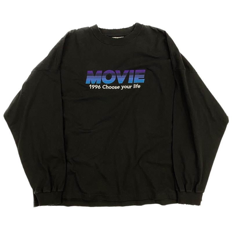 画像1: DAIRIKU/"MOVIE" Tee（Black）［刺繍長袖T-23秋冬］